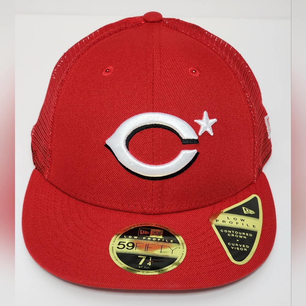 New Era Cincinatti Reds 59Fifty Fitted Cap 7 1/4 Monocamo Authentic MLB